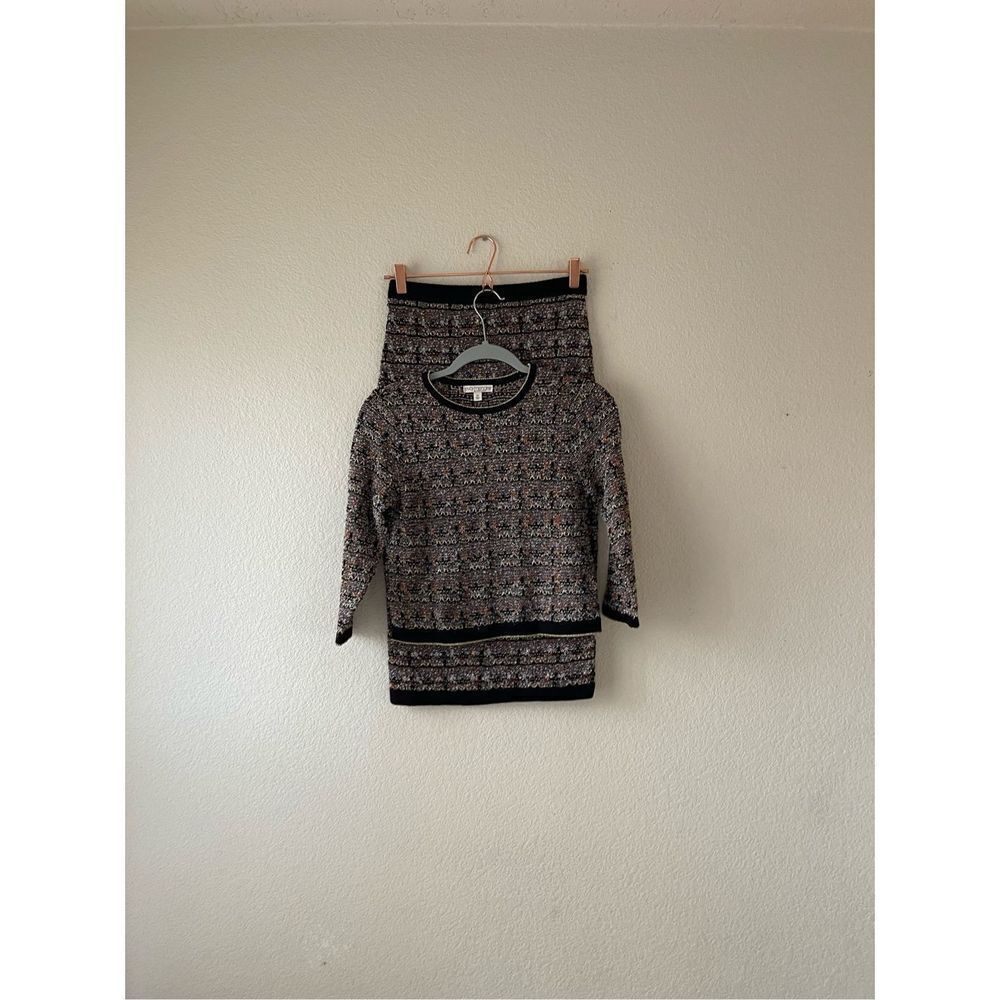Express boucle‎ cropped sweater set xs